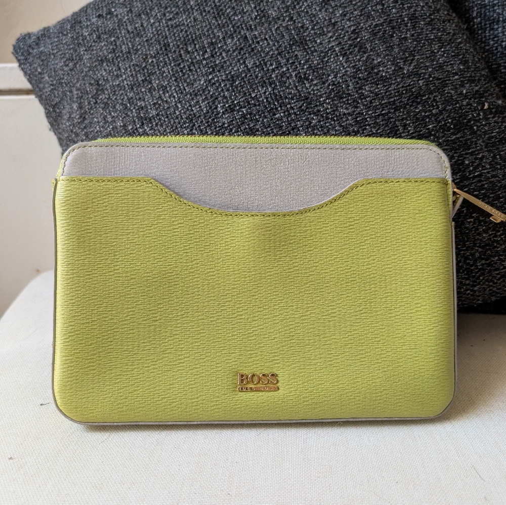 BOSS Lime Green and Gray Clutch Tablet Case